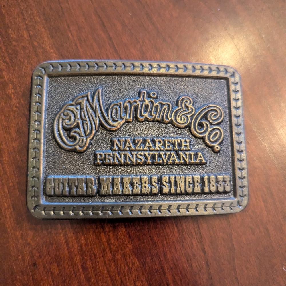 Rare vintage Martin Guitar belt buckle (circa 1975)